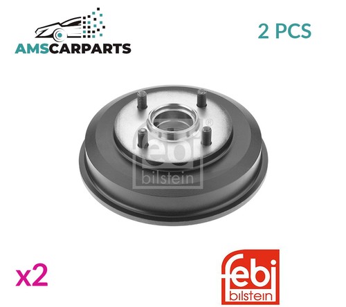 Brake drum pair set - pair, rear