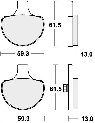 Sbs brake pads front for - front,