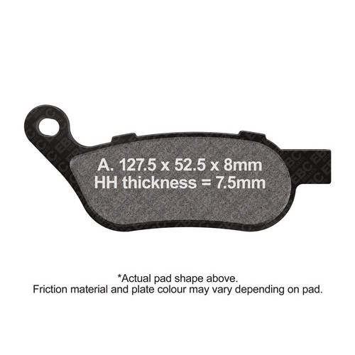 Ebc brake pads rear - brake,